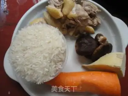 Make Carrot mushroom congee step 0