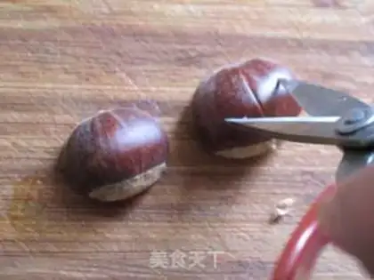 Make Simple chestnuts step 1