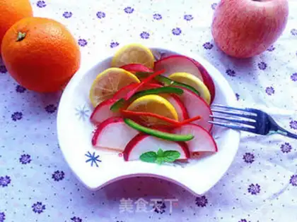 Make Lemon sugar vinegar radish step 5