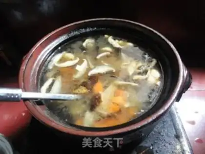 Make Carrot mushroom congee step 4