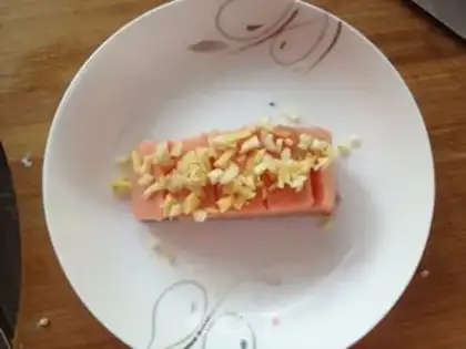 Make A salmon with lemon juice step 2