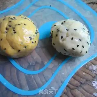 Make Double-coloured sesame pheasants step 2