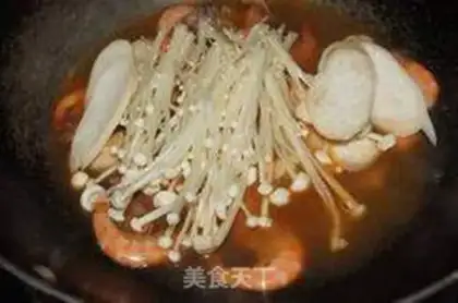 Make Stone pot seafood fan step 5