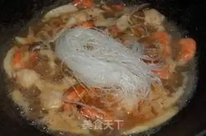 Make Stone pot seafood fan step 6