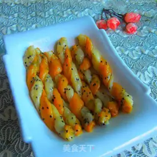 Make Double-coloured sesame pheasants step 6