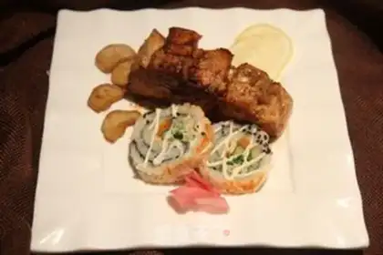 Make A salmon with lemon juice step 10