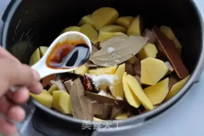 Make Pressure potato stew step 4