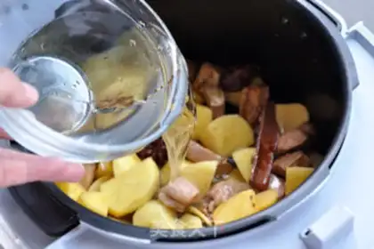 Make Pressure potato stew step 7