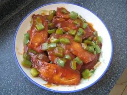 Make Snack of red catfish step 11