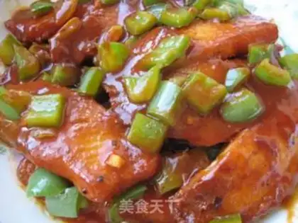 Make Snack of red catfish step 12