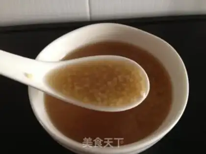 Make Red sugar rice congee step 5