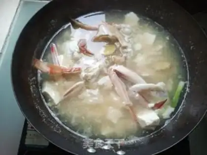 Make Crab tofu soup step 4