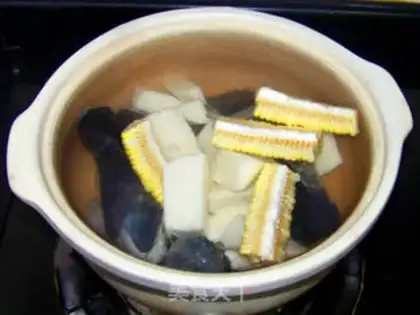 Make Roast corn soup from Weishan step 5