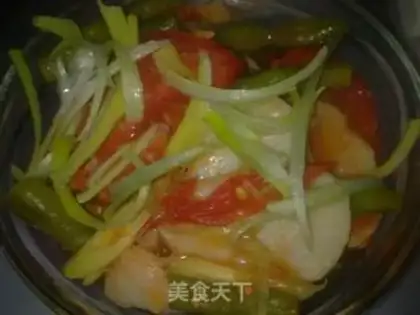Make Soybeans fried tomatoes step 3