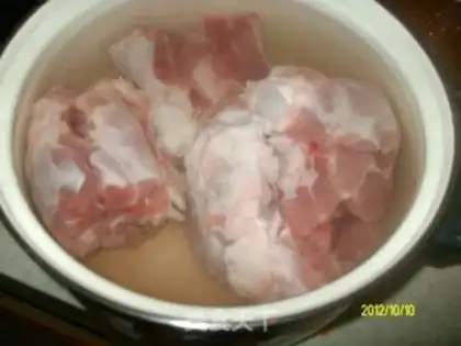 Make Saffron meat step 1