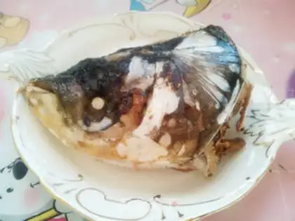 Make Red-burned fish head step 3