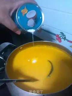 Make Pumpkin coconut similulu step 7