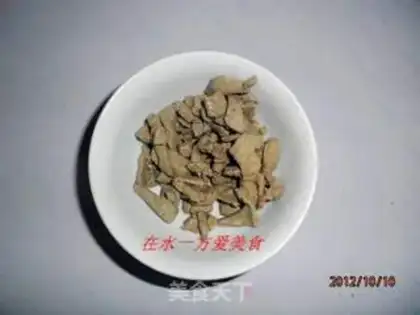 Make Porridge of spinach pork step 1