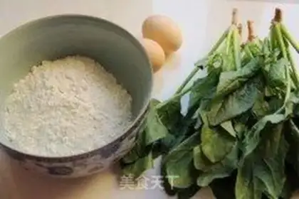 Make Spinach egg pancakes step 0