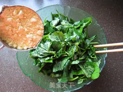 Make Steam melon leaves step 2