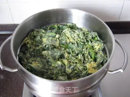 Make Steam melon leaves step 4