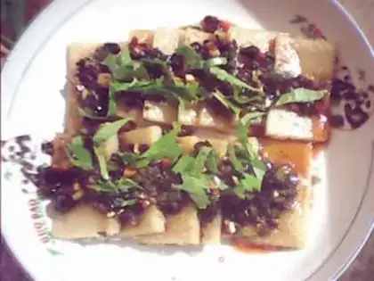 Make Mother-in-law made rice tofu step 2