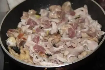 Make Piggy belly chicken step 4