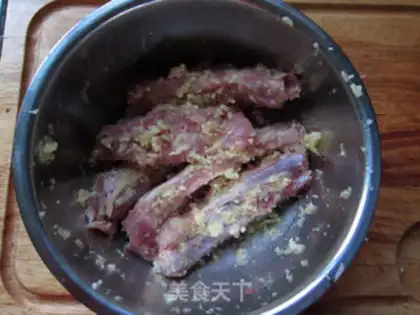 Make Lemon juice garlic roasted ribs step 2