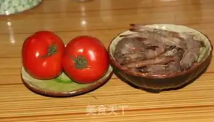 Make Tomato, shrimp step 0