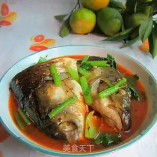 Make Red-burned fish head step 8