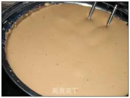 Make Red sugar walnut sponge cake step 3