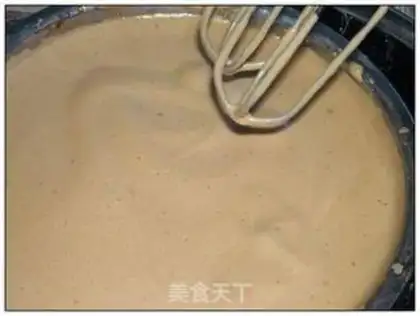 Make Red sugar walnut sponge cake step 4