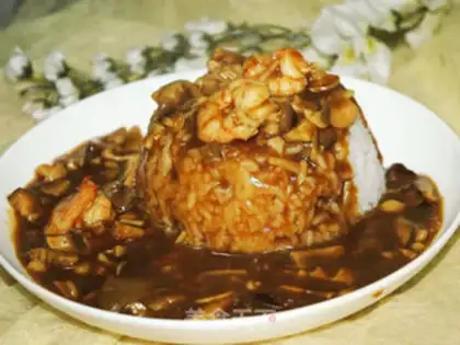 Make Curry mushroom rice step 7