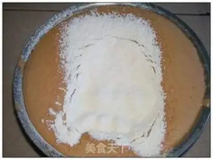 Make Red sugar walnut sponge cake step 6
