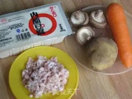 Make Flaming mushroom tofu step 0