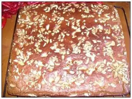 Make Red sugar walnut sponge cake step 14
