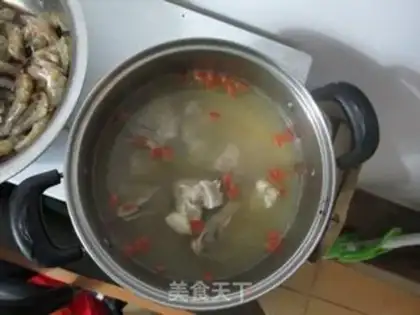 Make Favorite shrimp congee step 6