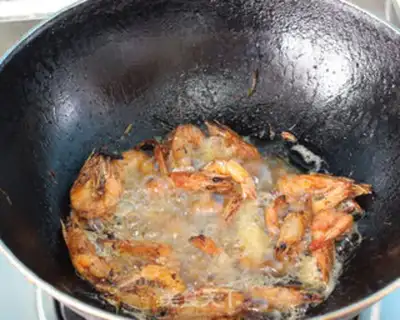 Make Tea and dry shrimp step 12