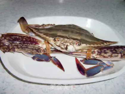 Make Pumpkin crab stew step 1