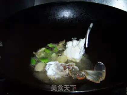 Make Pumpkin crab stew step 7