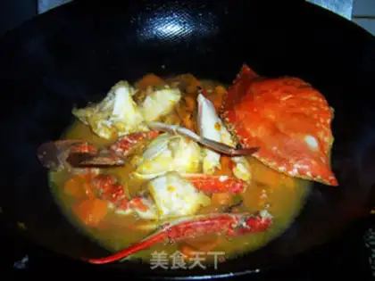 Make Pumpkin crab stew step 13