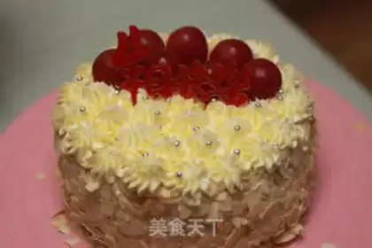 Make A flower birthday cake step 10