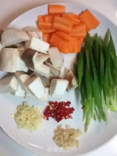 Make Tofu-cooked mushrooms step 0