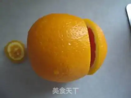 Make Orange steamed eggs step 1