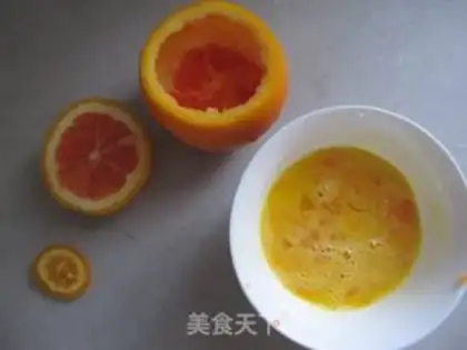Make Orange steamed eggs step 3