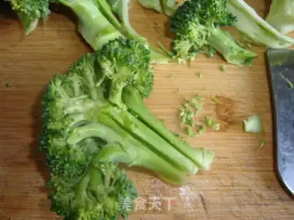 Make Clear the broccoli step 1