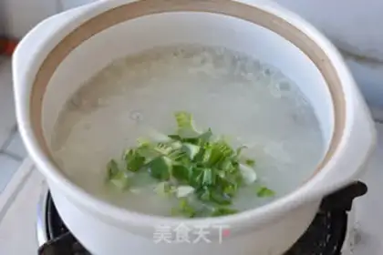 Make Meatball vegetable congee step 7