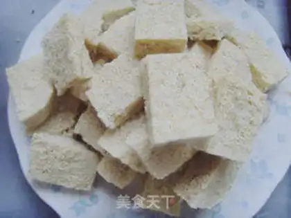 Make Frozen tofu step 1