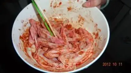 Make Spicy garlic on the wing step 2