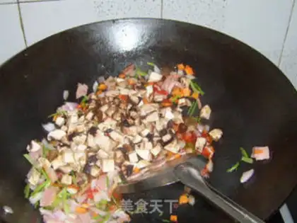Make Bacon mushroom pasta step 7